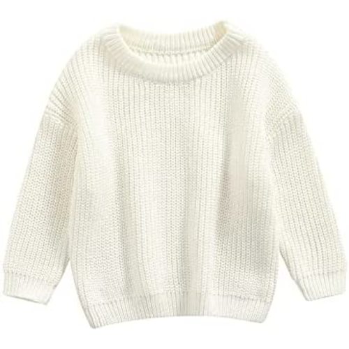 Autumn Winter Warm Outfits Baby Girl Cute Long Sleeve Knitted Sweater Pullover Top