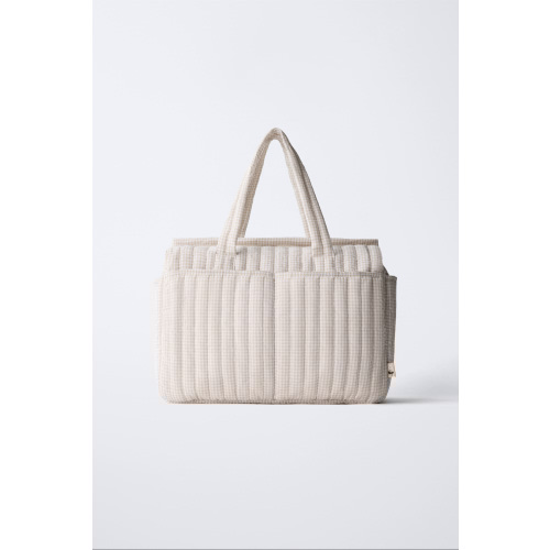 GINGHAM MATERNITY BAG - Vichy White | ZARA United States