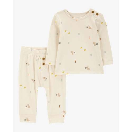 Baby 2-Piece Bunny Long-Sleeve Tee & Pant Set - Carter's | Carter's