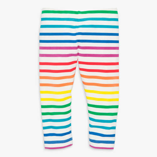 Baby legging in bright rainbow