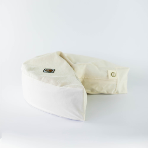organic nesting pillow in vanilla bean