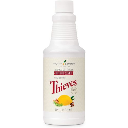 Thieves Household Cleaner | 14.4 oz | Plant-Based Multi-Surface Solution Infused with Essential Oils | Dilute for Floors, Carpets, Glass, Counters, Appliances, and General Home Cleaning