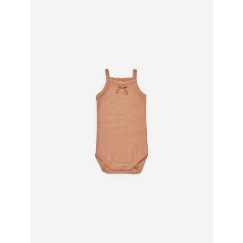 Pointelle Tank Bodysuit || Melon