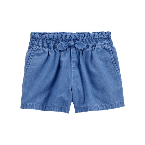 Baby Chambray Pull-On Shorts - Blue - Carter's | Carter's