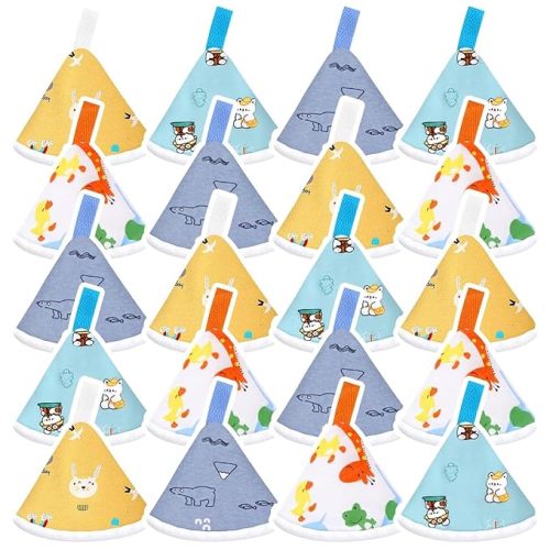 OPEYATOYS 20 Pcs Baby Boy Pee Shield Cover, Pee Covers Baby Pee Cap, Reusable Pee Shield for Baby Boy Diaper Changing Accessory for Boys Newborn Birthday Christmas Gift(Animal)