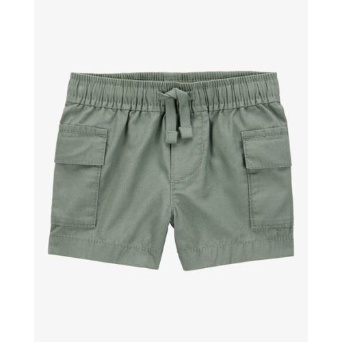 Baby Cargo Drawstring Shorts - Green - OshKosh | Carter's