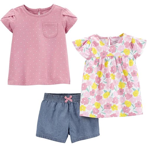 Simple Joys by Carter's baby-girls 3-piece Playwear Set