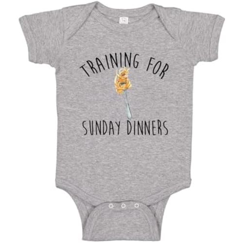 Training for Sunday Dinners Pasta Baby One Piece Bodysuit Or Toddler Shirt Cute Spaghetti Italian Baby Gift