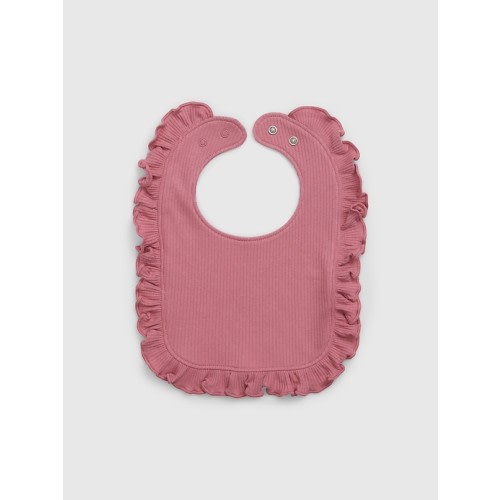 Baby First Favorites TinyRib Bib in rosetta pink, size: One Size