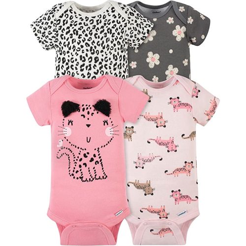 Amazon.com: Gerber baby-girls 4-pack Short Sleeve Onesies Bodysuits: Clothing, Shoes & Jewelry