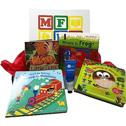 My First Reading Club Monthly Book Subscription Box - Books for Newborn to 2 Years - Gift Box for New Readers, Moms, Book Lovers