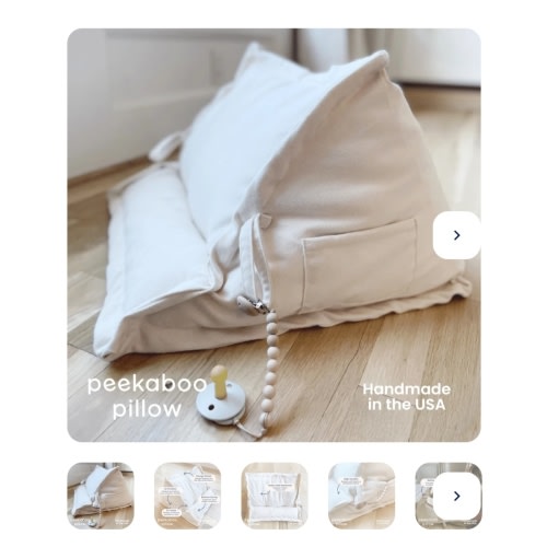 Peekaboo Pillow™ Official Site - Organic Infant Lap Pillow