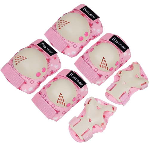 BOSONER Kids/Youth Knee Pad Elbow Pads for Roller Skates Cycling BMX Bike Skateboard Inline Rollerblading, Skating Skatings Scooter Riding Sports