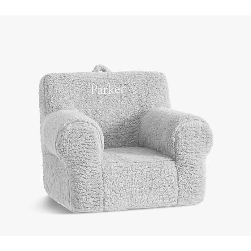 Gray Cozy Sherpa Anywhere Chair® | Kids Armchair | Pottery Barn Kids