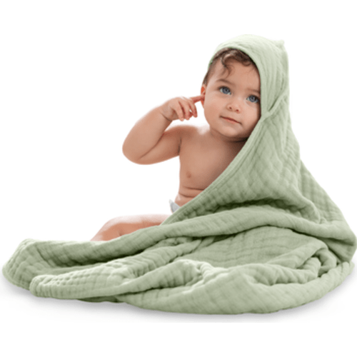 Baby Hooded 9 Layer Muslin Cotton Towel for Kids