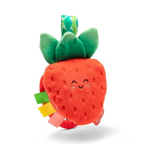 Melissa & Doug Multi-Sensory Peek-a-Boo Berry Take-Along Clip-On Infant Travel Toy Stroller Toy for Baby Newborn to 12m+