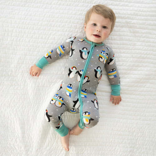 Gray Penguin Party Zippy