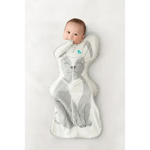 Swaddle Up™ 1.0 TOG (68-75°F) Gray Stevie The Bunny™ Original Cotton