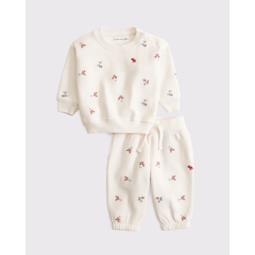 baby essential icon crew sweatshirt set