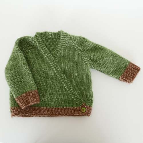 Cross Over Cardigan in Pumpkin Seed + Cocoa