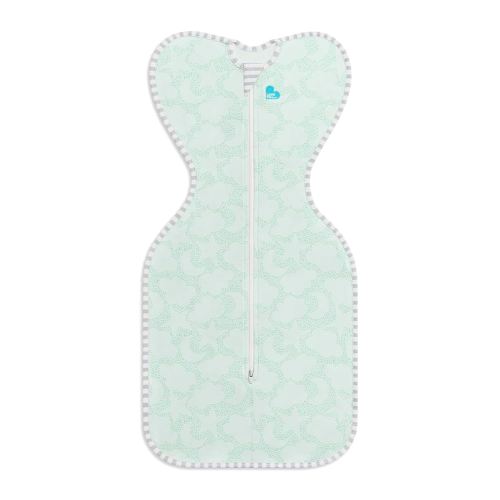 Love to Dream Organic Swaddle, Baby Sleep Sack, Swaddle Up Self-Soothing Swaddles for Newborns, Get Longer Sleep, Snug Fit Helps Calm Startle Reflex, 1.0 TOG Sleep Sack, 13-18.5lbs, Mint