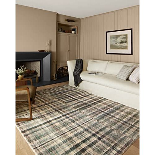 Loloi Chris Loves Julia Humphrey Collection HUM-03 Forest/Multi 5'-0'' x 7'-0'' .38" Pile Height, Area Rug feat. CloudPile