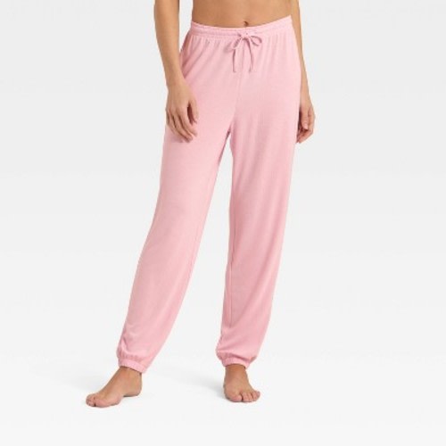 Women's Jersey Jogger Pajama Pants - Auden™ Light Pink M
