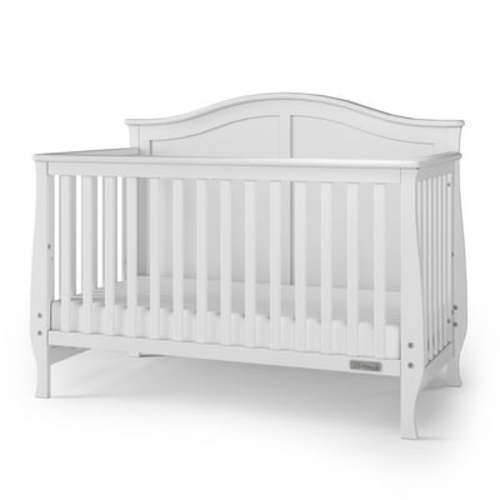 Child Craft Camden 4-in-1 Convertible Baby Crib, Matte White