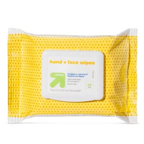 Hand and Face Wipes (Compare to Johnson's® Hand & Face Wipes)- 25ct - up & up™