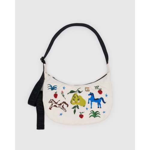 Medium Nylon Crescent Mini Diaper Bag