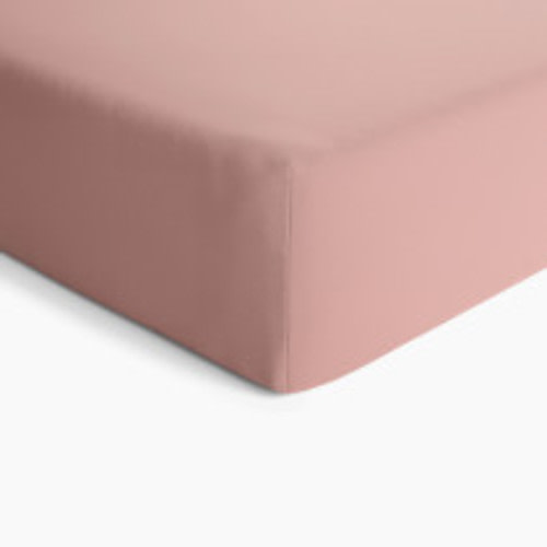 Natemia Organic Cotton Fitted Crib Sheet - Misty Rose