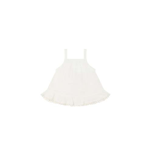 Organic Cotton Muslin Zoe Top - Parchment