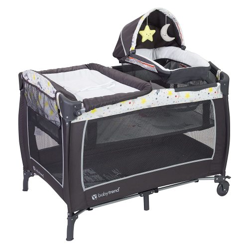 Baby Trend Lil Snooze Deluxe II Nursery Center Playard - Twinkle Twinkle Little Moon