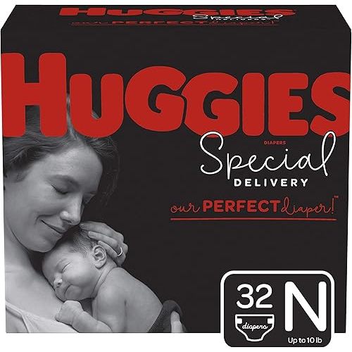 Huggies Special Delivery Hypoallergenic Diapers, Size Newborn, 32 Ct