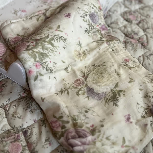 Antique Rose Bamboo Baby Blanket