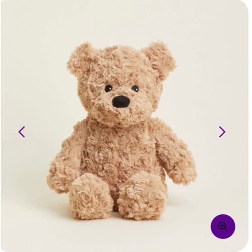Brown Curly Bear Warmies | Microwavable Brown Curly Bear Warmies Stuffed Animal | Warmies USA