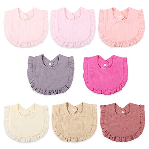 Baby Bibs Muslin Drool Bibs for Baby Girl Boy Muslin Cotton Teething Bibs Muslin Bibs Baby Drooling Bibs