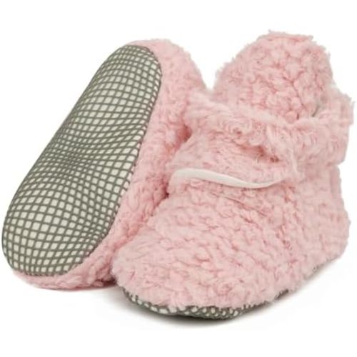 Ella Bonna Unisex Teddy Baby Booties Cotton Newborn Baby Socks Slipper Toddler Shoes, Infant Baby Girl Booties, Boy Socks