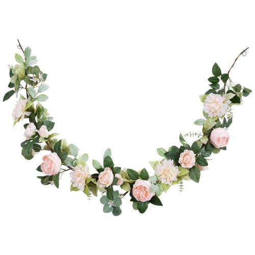 Cabbage Rose & Dahlia Garland