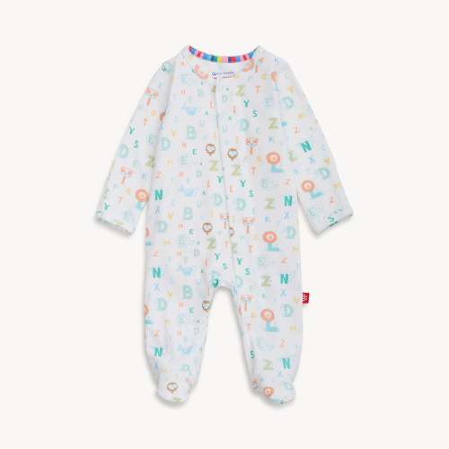 alphabet soup cloudstretch™ magnetic parent favorite footie – Magnetic Me