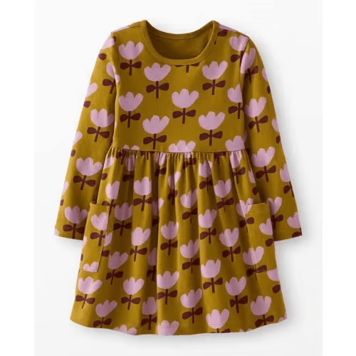 Long Sleeve Playground Dress with Pockets | Hanna Andersson