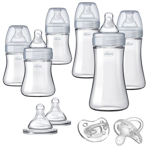 ChiccoDuo™ Deluxe Hybrid Baby Bottle Gift Set with Invinci-Glass™ in Clear/GreyChiccoDuo™ Deluxe Hybrid Baby Bottle Gift Set with Invinci-Glass™ in Clear/Grey