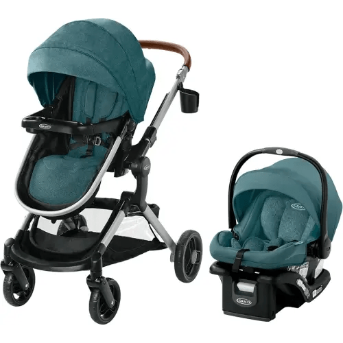 Graco Modes Nest Travel System, 3-in1 Modular Carseat Stroller Combo, Adjustable Slide2Me Infant Car Seat Carrier, Pramette, Toddler Stroller, Includes SnugRide 35 Lite Elite Infant Car Seat, Bayfield