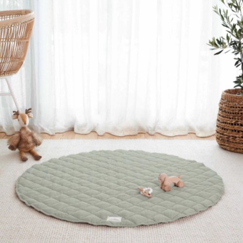 French Linen Play Mat - Sage