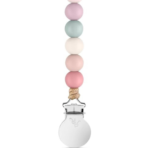 Ryan & Rose Pacifier Clip Georgia - Silicone Pacifier Clip baby boy baby girl binky paci clip baby pacifier holder binkie clip binky clips newborn baby care baby pacifier clip (Blossom)