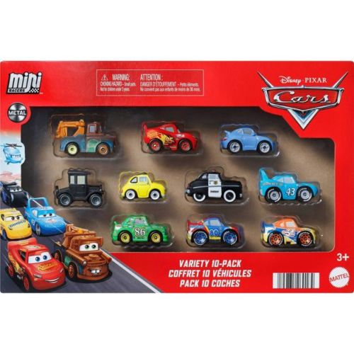Disney and Pixar Cars Mini Racers 10pk Toy Vehicles from the Movie (Styles May Vary)