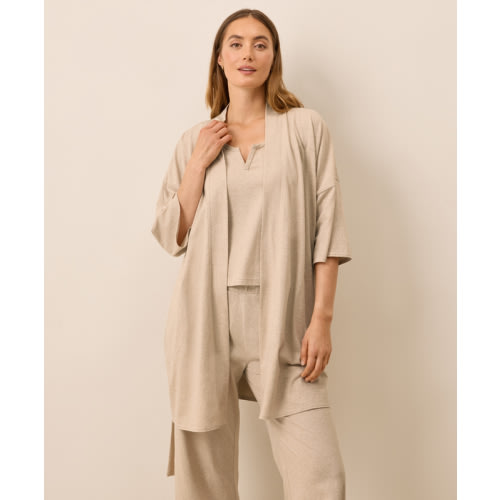 Women’s Staycation Short Robe made with Organic Cotton | Pact