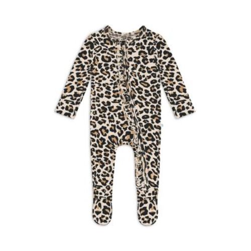 Girls' Lana Leopard Printed Footed Coverall - Girls