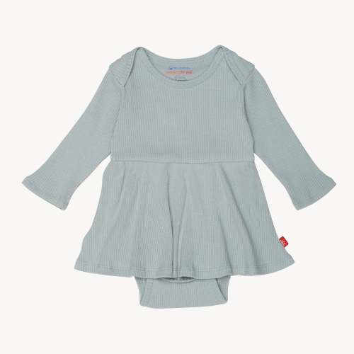 mist ribbed cotton magnetic bodysuit dress