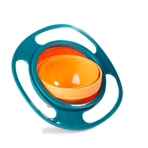 Universal Gyro Bowl Anti Spill Bowl Smooth 360 Degrees Rotation Gyroscopic Bowl For Baby Kids